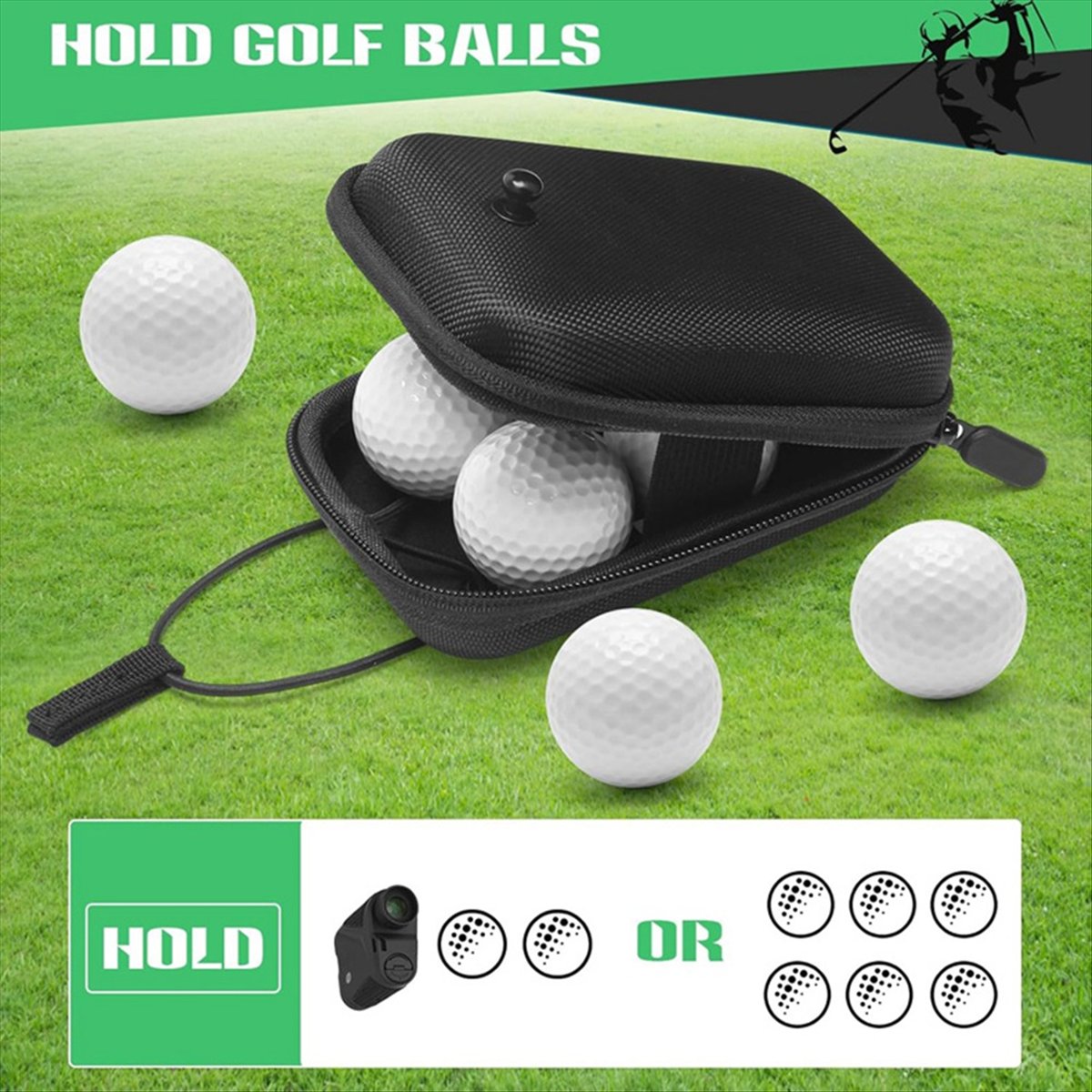 Tas Rangefinder Golf ONGE, Kot - Golf Rangefinder ulasan dan harga