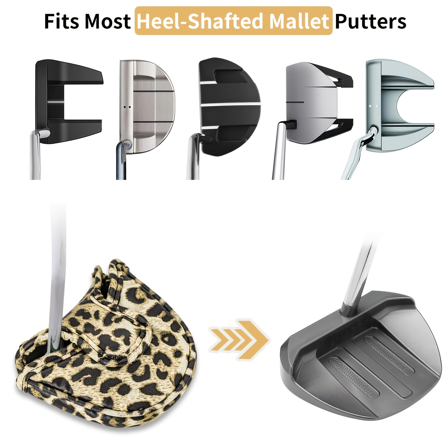 1 buah Sarung Kepala Putter Go - Golf Putter ulasan dan harga