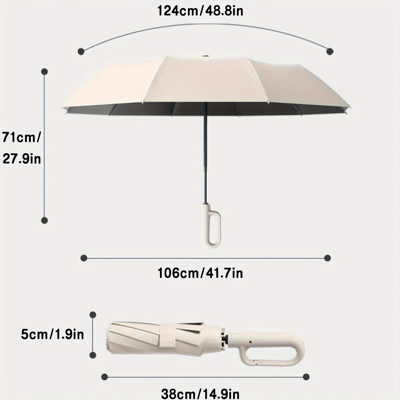 Payung lipat otomatis pria, 20 - Golf Umbrella Large ulasan dan harga