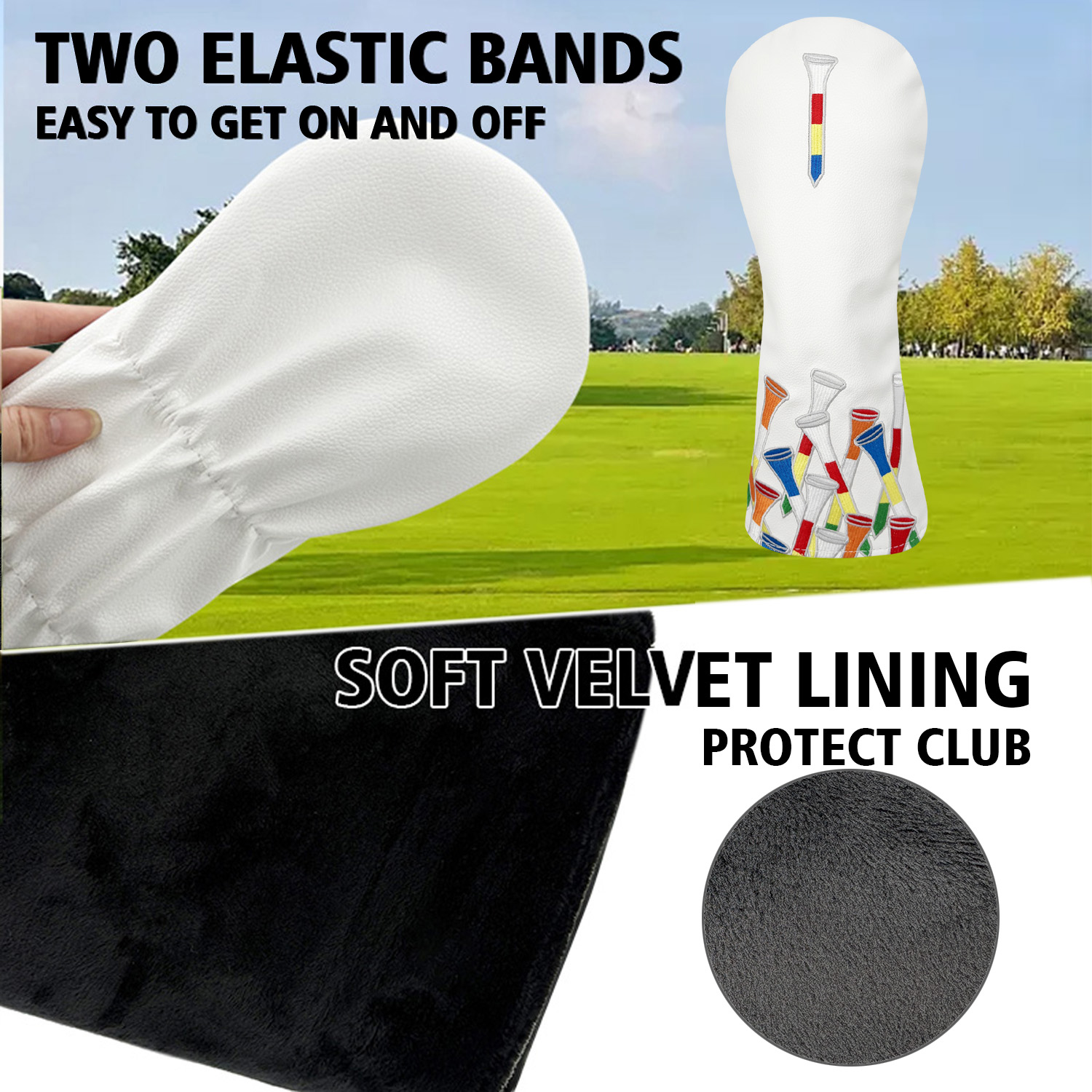 Set Sarung Kepala Stik Golf de - Golf Tees ulasan dan harga