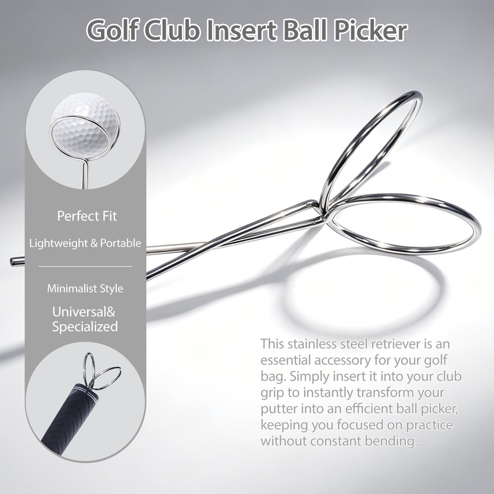 Pengambil Bola Golf Portabel T - Golf Putter ulasan dan harga